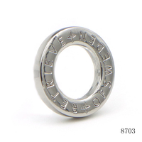 Piezas y Accesorios para Bolsos, Anillo Metálico en Forma de O, Logotipo de Marca Personalizado, Anillo de Cierre Redondo, Anillo de Cierre de Aleación de Zinc, Conectores