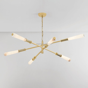 Lustre <span class=keywords><strong>en</strong></span> alabâtre <span class=keywords><strong>en</strong></span> forme de branche d'arbre, style nordique minimaliste, loft, café, rétro, créatif, lampe suspendue LED - Product Image 5