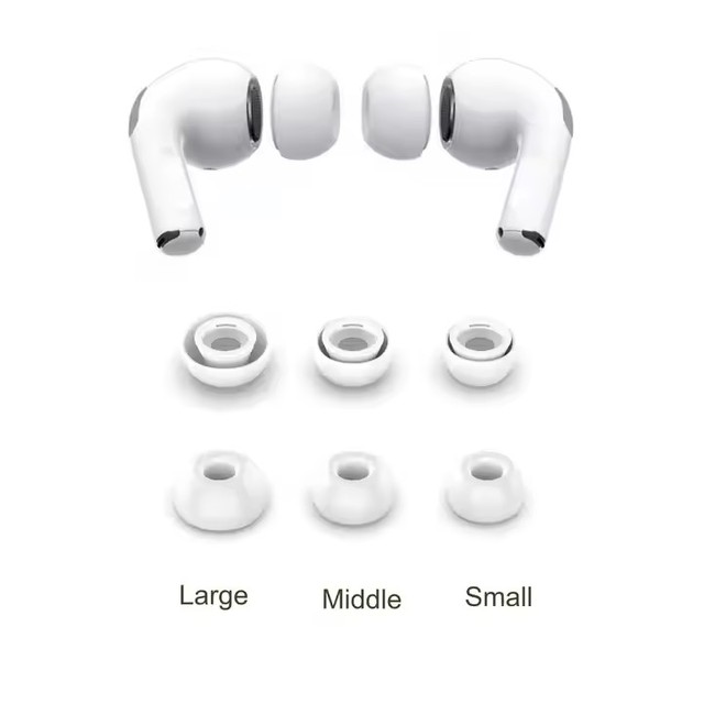 4 Pairs of Private Mold Silicone Replacement Ear Tips for Pro Noise Reduction Earbuds Made in China & GUA Unisex