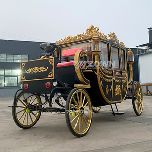 Carruaje real negro personalizado para turismo, carruaje eléctrico para bodas, fácil de operar. - Product Image 6
