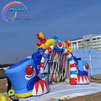 Le plus récent arc de clown de 4m de large arc gonflable personnalisable parfait pour les décorations d'événements et de fêtes