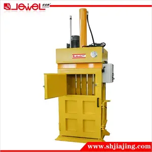 CE Approved Vertical Hydraulic Baler for Leather and Some fiber Compression and Baling with Bale Capacity of 1 ton/ day