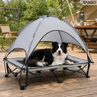 Lit surélevé pour animaux de compagnie avec auvent, lit de chien portable d'extérieur, fabricant de lits pour animaux de compagnie sur mesure