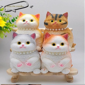 Simulation cat <b>squishy</b> stress-relief toy, a viral hit-plush cat squeeze doll, the ultimate office decompression gadget. - Product Image 4