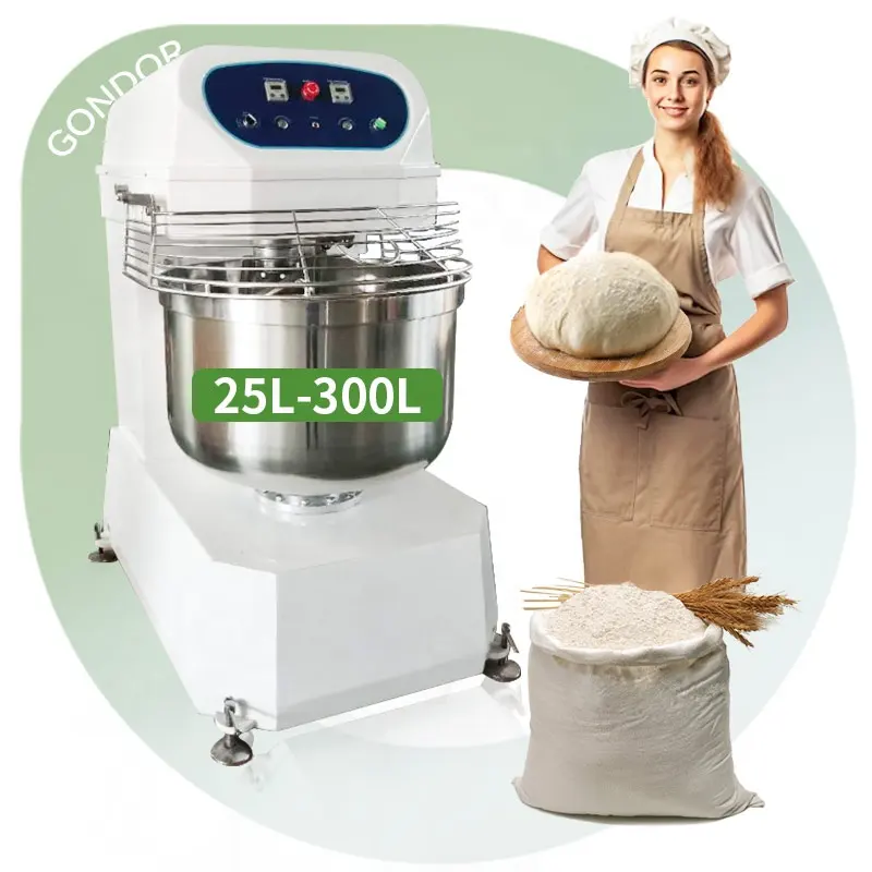 1kg Cake Flour 160kg Dough Amasadora 100 Kg 30l Heating 400 Kg 40litre Removal Bowl 10liter Spiral Mixer