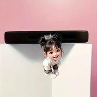 Bouchon anti-poussière pour téléphone, pendentif mignon 2D et 3D, compatible avec iPhone et port Type-C