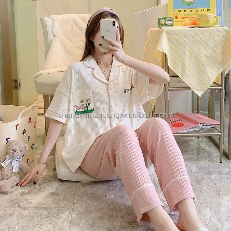 Sexy lace women's pajamas V-neck pajamas summer women's pajamas