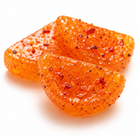 Op maat gemaakte groothandel pittige sinaasappel smaak snoep chili bit gummy halal TikTok viral rechtstreeks van de fabriek