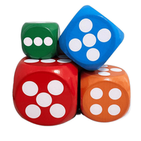 Dés de jeu géants personnalisables en acrylique massif, faits à la main et écologiques, pour jeux de plein air et de fête sur pelouse