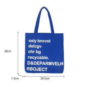 Bolso de lona grande personalizado Kanvas para mujer, estampado de letras con asas portátiles para uso en exteriores a la moda, promoción - Product Image 6