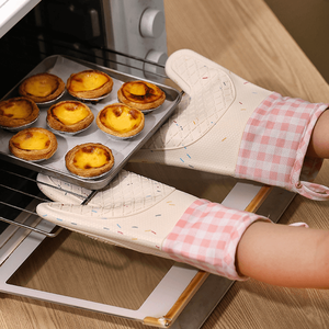 Gants de cuisine en silicone imperméables et résistants à la chaleur pour four et micro-ondes - Product Image 3