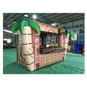 Stand de nourriture gonflable sur le thème tropical, bar à boissons / tente de bar tiki / concession de nourriture et de boissons gonflable pour événements en plein air - Product Image 2