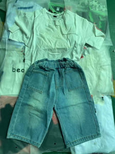 Ensemble de vêtements mixtes neufs, deux pièces, robe Ting et Sheining, vêtements pour enfants, vêtements en gros - Product Image 4