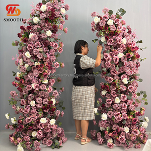 Suave personalizado Rosa polvoriento boda arreglo Floral MESA CENTRO DE MESA flor Artificial para la decoración de eventos de boda - Product Image 5