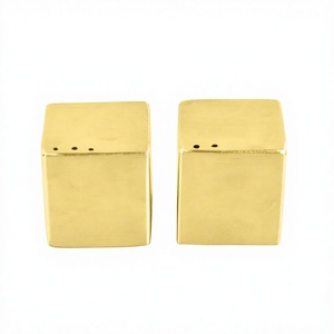 Stainless Steel Square Shape Salt Paper Shaker Stainless Steel Spice Shaker Salt and <b>Pepper</b> <b>Grinder</b> Set at Wholesale Price - Product Image 1