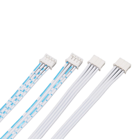 Kabel Pita Datar Plastik Biru-Putih Custom JST 2.0 PH 2.0 2/3/4/5/6/7/8/9/10-Pin untuk Perakitan Kabel Konektor Otomotif