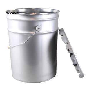 Seau de peinture rond en étain 18L avec couvercle couleur personnalisée Chine fabricants directs - Product Image 1