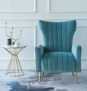 Chaises de salon d'hôtel en bois confortables et luxueuses, style antique, velours tigre - Product Image 4