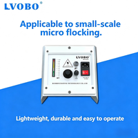 Machine de flocage électrostatique haute tension 220V à commande PLC, construction en acier inoxydable pour revêtement en poudre métallique automatique