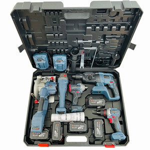 21V High <b>Power</b> Hammer Impact Drill Brushless Angle Cordless Wrench Portable Circular <b>Saw</b> Combination Tool Set - Product Image 2