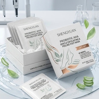 Masque exfoliant nourrissant pour les pieds aux probiotiques fermentés, doux, à base d'AHA, pour adoucir la peau, type booties, marque privée, usine de soins des pieds sur mesure