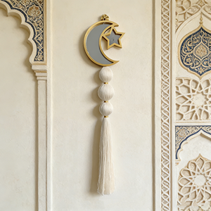 <span class=keywords><strong>Tapiz</strong></span> de Macramé Grande y Único con Estrellas y Luna, con Borlas y Espejos, Decoración de <span class=keywords><strong>Pared</strong></span> <span class=keywords><strong>para</strong></span> el Hogar, Arte Decorativo <span class=keywords><strong>para</strong></span> el Comedor - Product Image 1