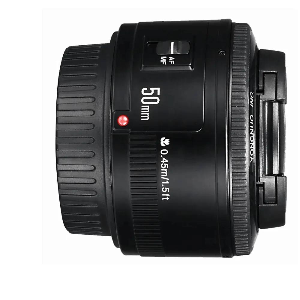 Miglior obiettivo della fotocamera YONGNUO YN 50 mm F1.8 MF YN50 mm f/1.8 AF apertura dell'obiettivo messa a fuoco automatica per fotocamera Canon D5300 D5200 D750 D500 DSLR