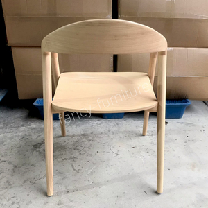 Alta qualità moderna minimalista in rovere scandinavo schienale da cucina colore noce legno ristorante sedia da pranzo con braccioli <span class=keywords><strong>NEVA</strong></span> sedia - Product Image 4