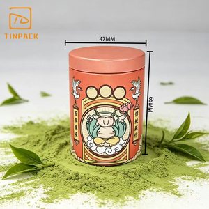 Venta al por mayor de fábrica: Lata cilíndrica de hojalata personalizada impresa para almacenar té, café y matcha - Product Image 1