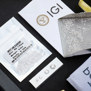Diamant synthétique certifié VS de 1 carat, 1 paquet, vente en gros, diamant de laboratoire HPHT CVD, diamant en vrac de 1,9 mm, diamant synthétique - Product Image 2