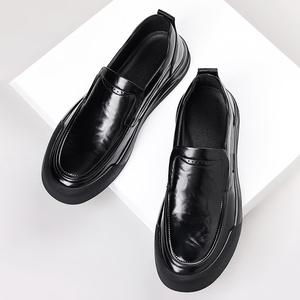 Zapatos Sin Cordones para Hombre, Nueva Colección de Primavera, Suela Gruesa Antideslizante, Cuero Genuino, Zapatos Casuales de Negocios, Cómodos y Duraderos - Product Image 4