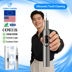 CURVY MOON - Removedor de Sarro Dental Ultrasónico Eléctrico, Blanqueador de Placa, Removedor de Sarro Portátil - Product Image 1