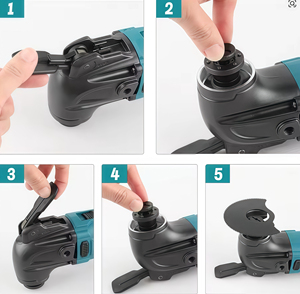 Herramienta Multifunción para Carpintería para Cortar Tubos, Herramienta Oscilante de Corte Potente para Recortar y Ranurar Madera - Product Image 3