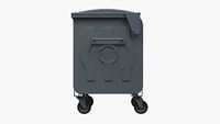 BDB.10800-A Poubelle de recyclage extérieure en métal galvanisé à double ouverture, à pédale, avec couvercle, pour jardin