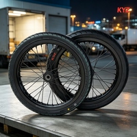 Jeu de roues avant 17 x 2.15 et arrière 17 x 3.0, jantes en aluminium anodisé CNC 100 80 17 130 70 17 pour Sur-Ron Light Bee 2 Motocross Enduro