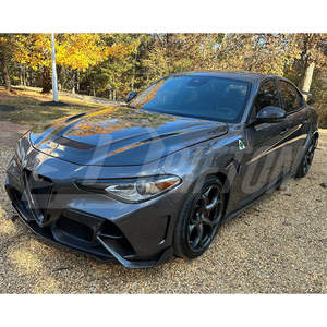 Parachoques delantero de fibra de carbono parcial estilo GTAM para Alfa Romeo Giulia 2016-2023 - Product Image 5