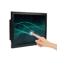 15 Inch 1024*768 4:3 Capacitive Touch Monitor Black USB LCD Screen Industrial Monitor