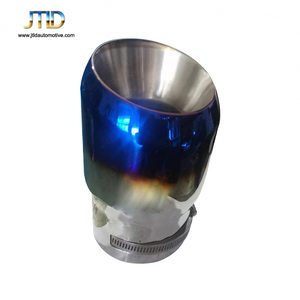 JTLD厂家直销单排气尖通用发蓝不锈钢90毫米100毫米160毫米 - Product Image 1