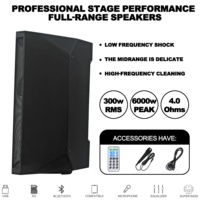 Audio professionnel 6000Watts 15 pouces Subwoofer actif haut-parleur Portable 2CH PA système de haut-parleurs pour la diffusion en direct et autres Bocina