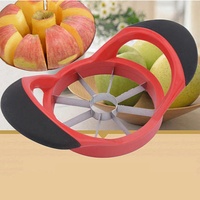 Coupe-pommes manuel en acier inoxydable et plastique, version améliorée, 12 lames, dénoyauteur extra large – Coupe-pommes tranchant, antiadhésif et facile à nettoyer