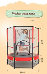 Trampolín de jardín OEM a precio de fábrica, trampolín para niños con red de seguridad Bloqueable, trampolín de fitness - Product Image 5