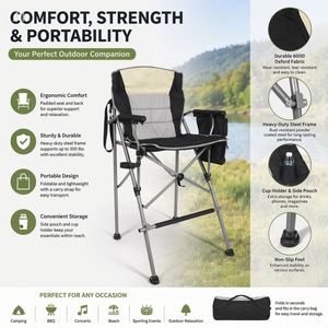 Silla Portátil Ultraligera y Práctica para Exteriores, Muebles Cómodos para Playa y Camping, Hechos de Tela Oxford y Hierro, para Pesca y Jardinería - Product Image 3