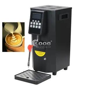 Mesin busa kopi otomatis, peralatan dapur Steamer susu Stainless Steel pembuat busa kopi listrik