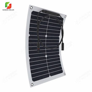 Panneau solaire flexible monocristallin Sunpower 10W 20W à fixation magnétique, installation facile, conception sans cadre pour capot de <span class=keywords><strong>voiture</strong></span>, véhicule, camping-car, caravane - Product Image 4