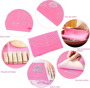 Eco-friendly Pure Silicone Pastry <b>Mat</b> Silicone Non-stick Baking <b>Mat</b> for <b>Rolling</b> Dough - Product Image 3
