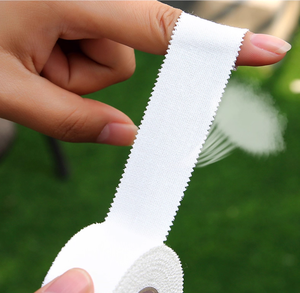 Bande <span class=keywords><strong>de</strong></span> sport en coton, <span class=keywords><strong>bandage</strong></span> en tissu blanc pour doigts, poignets, genoux et pieds - Product Image 4