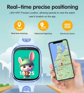 Montre connectée pour enfant 2025 D56 4G avec carte SIM, écran 1,83 pouces, bouton SOS, appel vidéo, positionnement LBS+WIFI, IP67, batterie 650 mAh, suivi du sommeil - Product Image 4