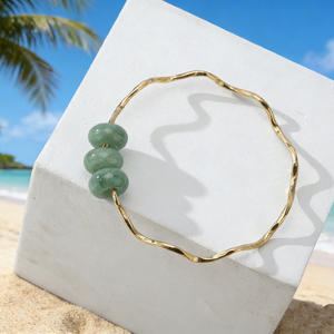 กำไลข้อมือทองแดงชุบทองหยก ดีไซน์ใหม่ ขายดี สำหรับ<span class=keywords><strong>เครื่องประดับ</strong></span>ฮาวาย ขายส่ง - Product Image 5