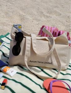 Bolsa de Compras de Lona Reutilizable de Gran Capacidad, Color Sólido, Bolsa de Hombro de Lona - Product Image 4