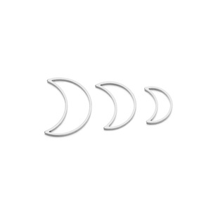 Colgante Hueco de Luna de Acero Inoxidable Chapado en Oro, Estilo Clásico, Accesorio de Joyería de Moda Unisex - Product Image 2